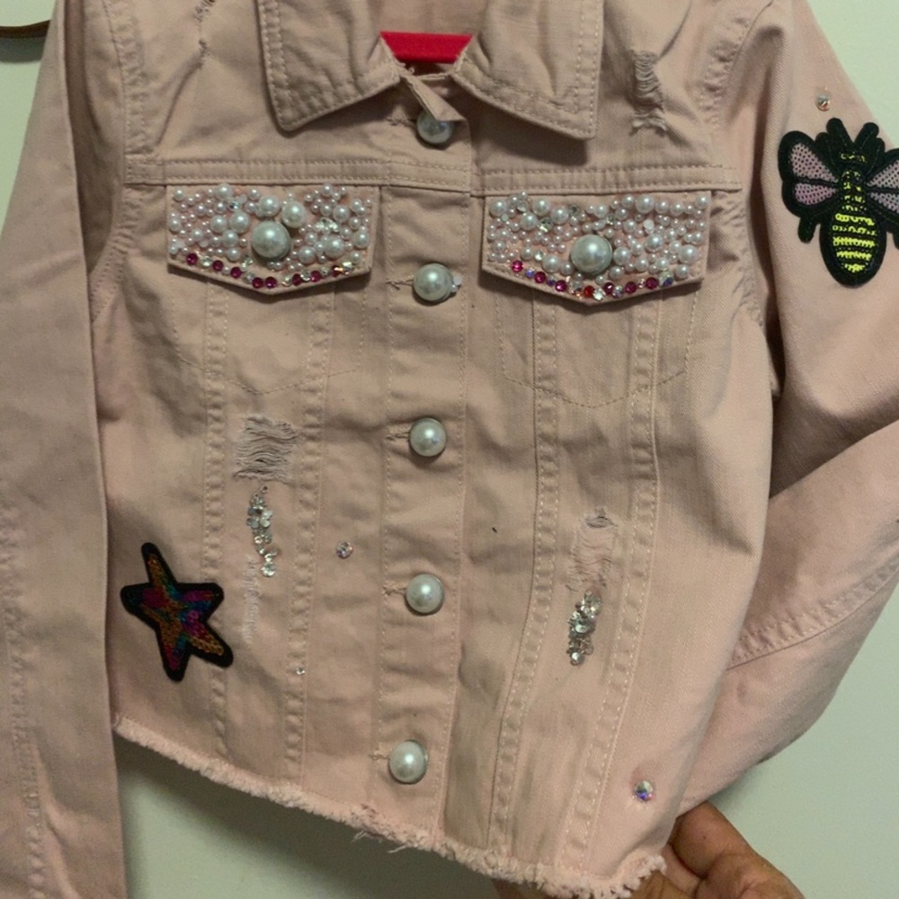 Link Jean hand made girls jean jacket
